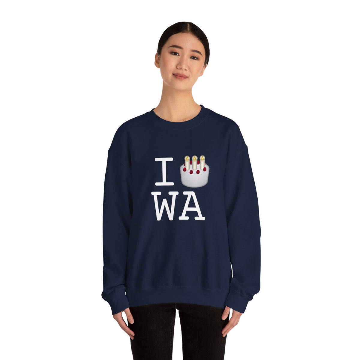 "I Birthday Cake Washington" Sweatshirt