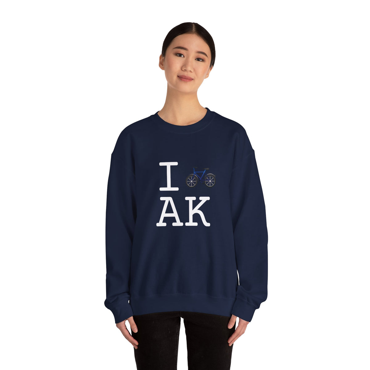"I Bicycle Alaska" Sweatshirt