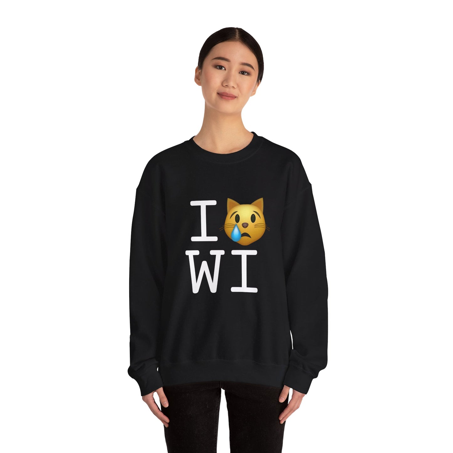 "I'm a Crying Cat about Wisconsin" Sweatshirt