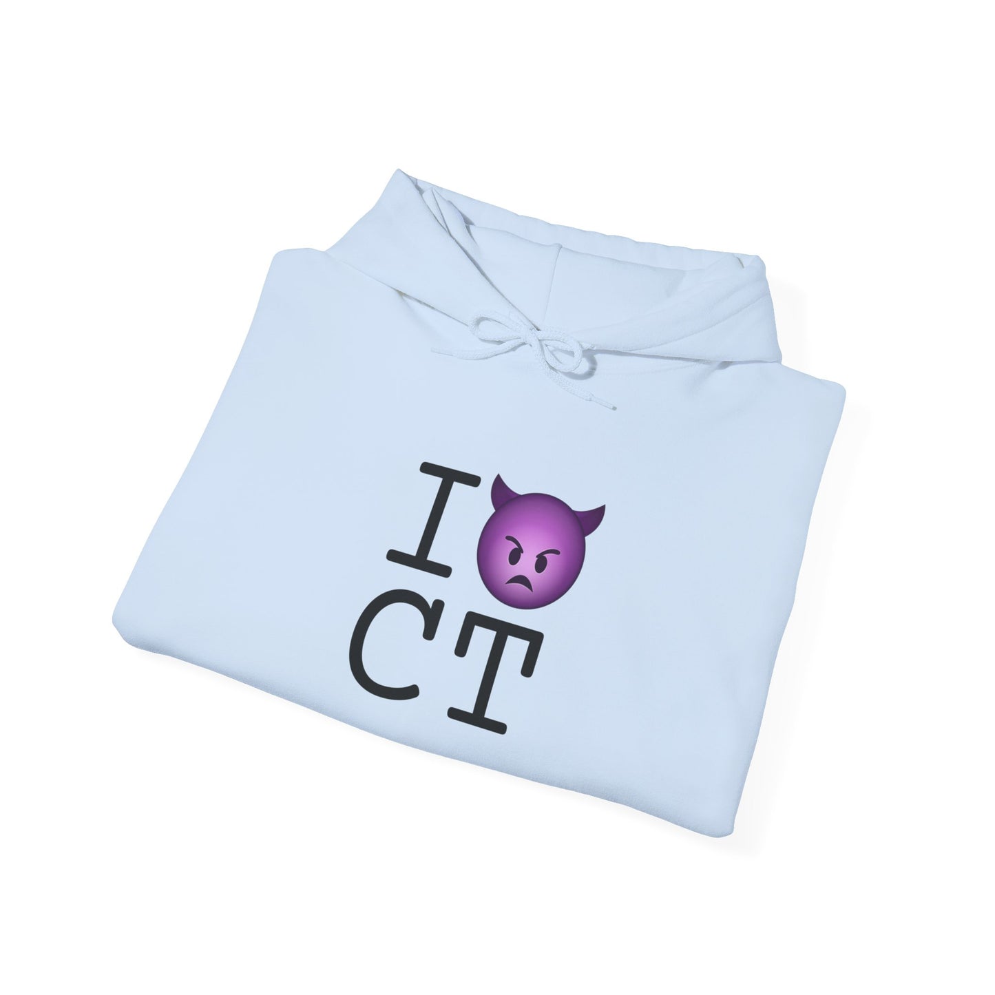 "I'm an Angry Devil about Connecticut" Hoodie