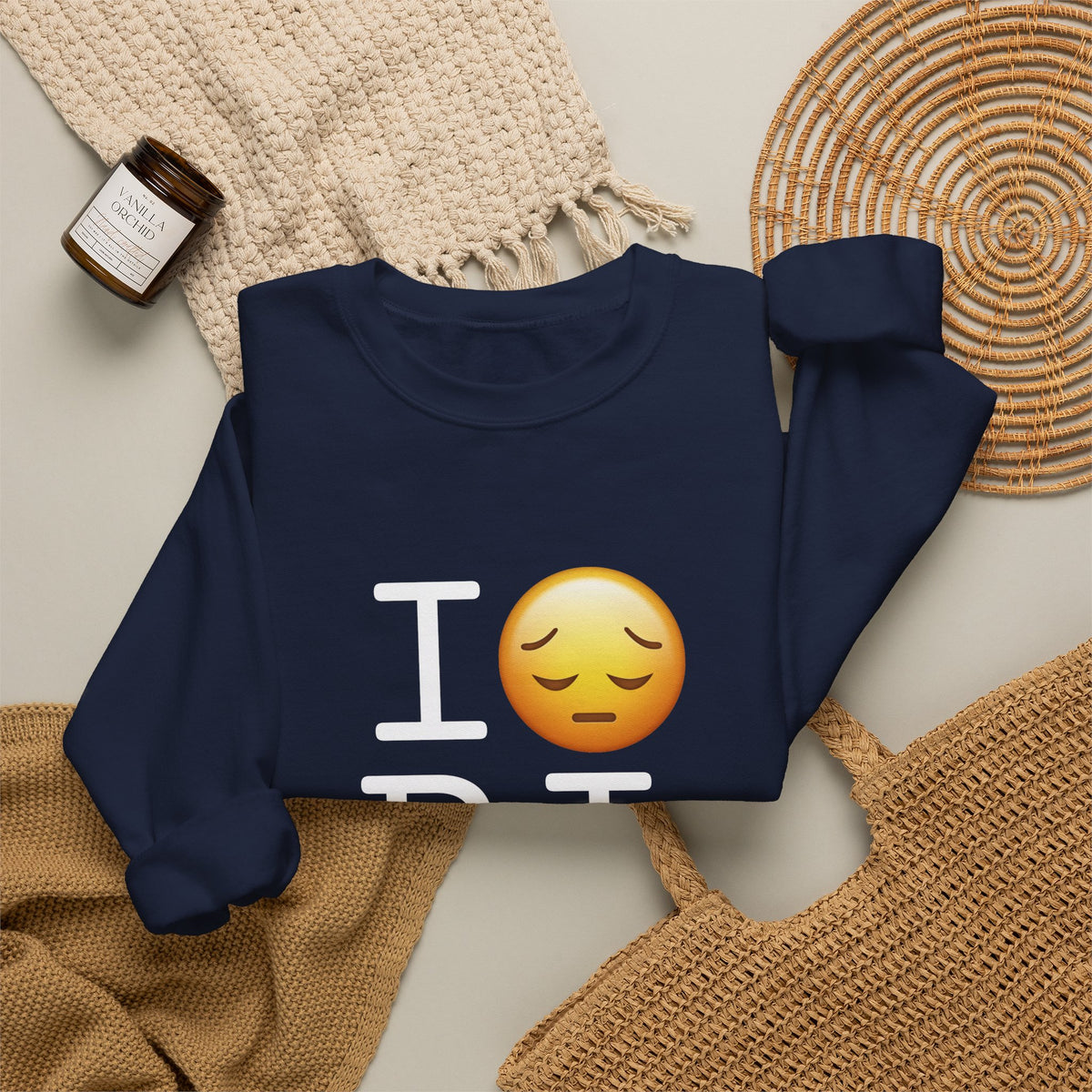 "I'm Depressed about Rhode Island" Sweatshirt