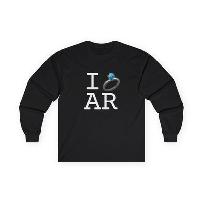 "I'm Married to (Diamond Ring) Arkansas" Long Sleeve Shirt