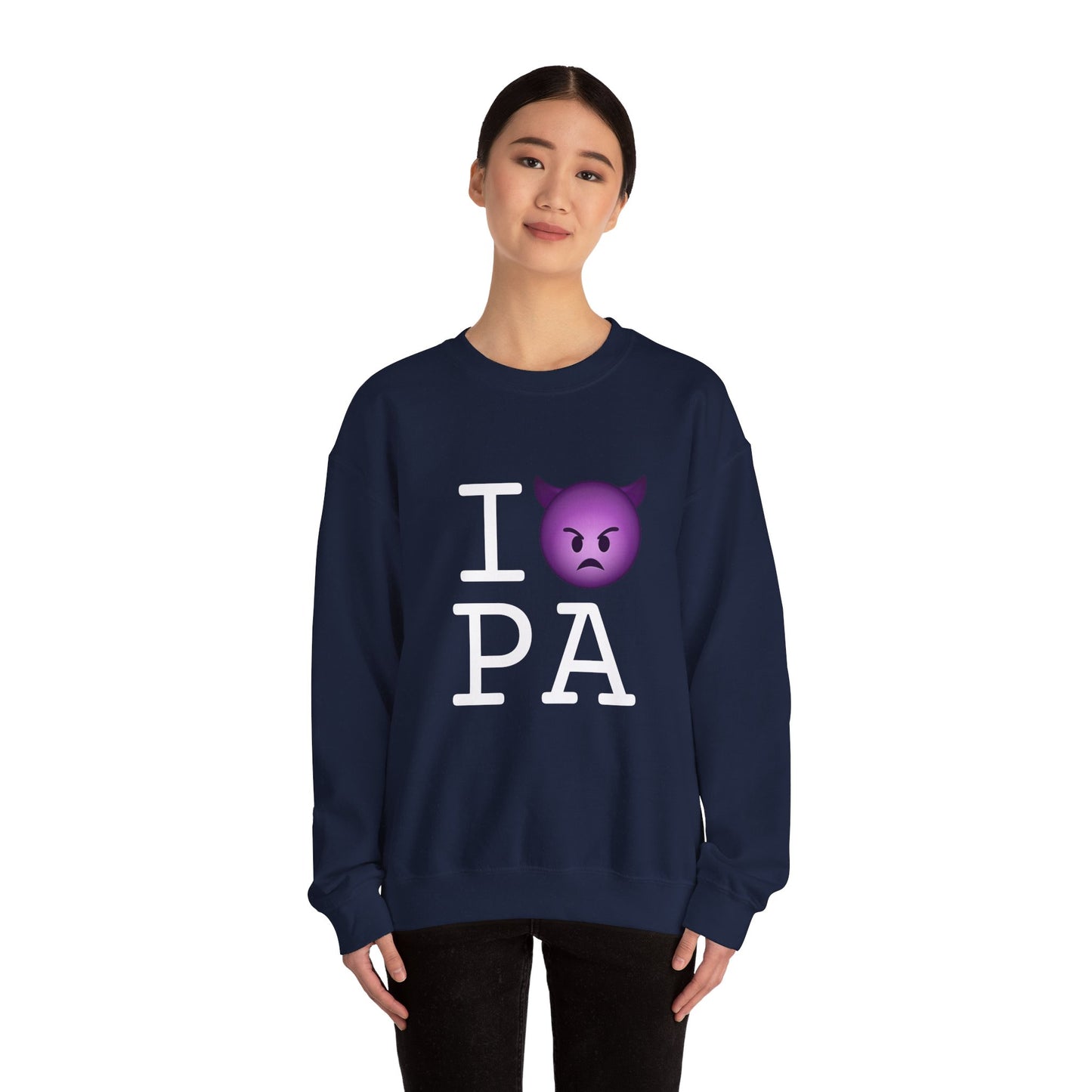 "I'm an Angry Devil about Pennsylvania" Sweatshirt