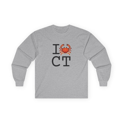 "I Crab Connecticut" Long Sleeve Shirt