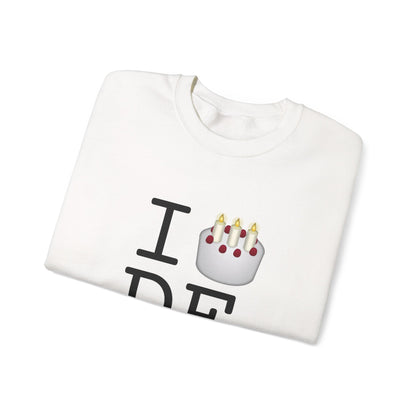 "I Birthday Cake Delaware" Sweatshirt
