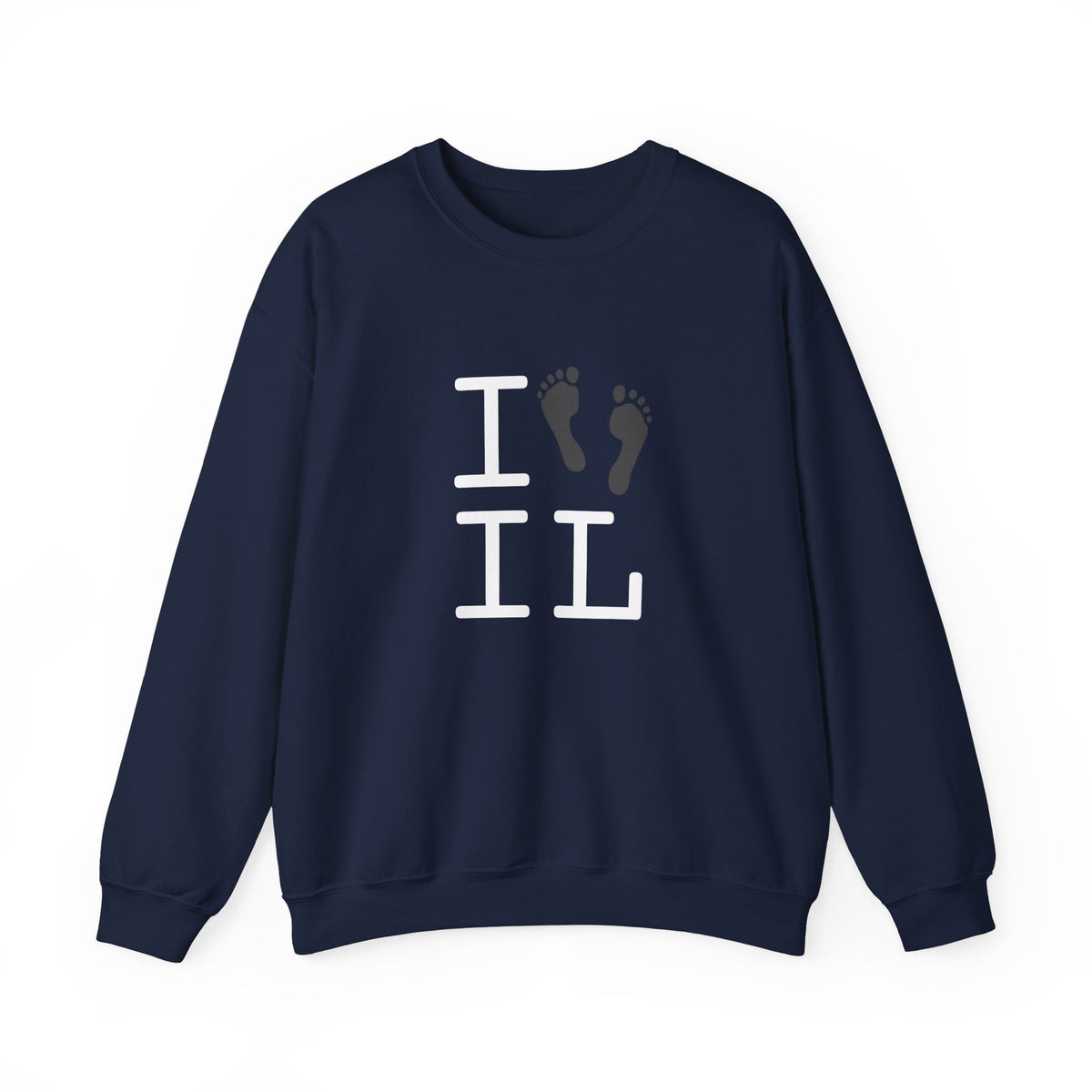 "I leave Footsteps in Illinois" Sweatshirt
