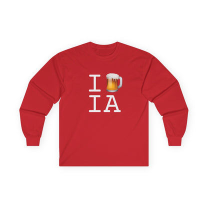 "I Beer Iowa" Long Sleeve Shirt