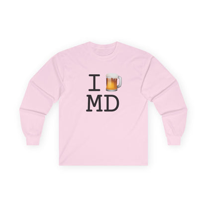 "I Beer Maryland" Long Sleeve Shirt