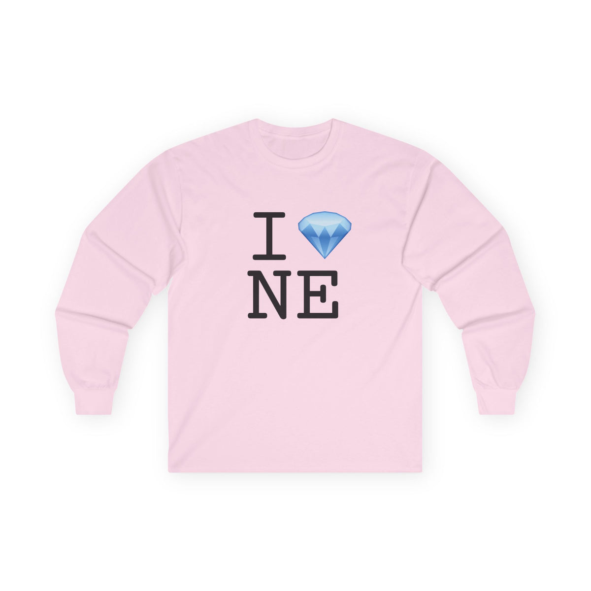 "I Diamond Nebraska" Long Sleeve Shirt