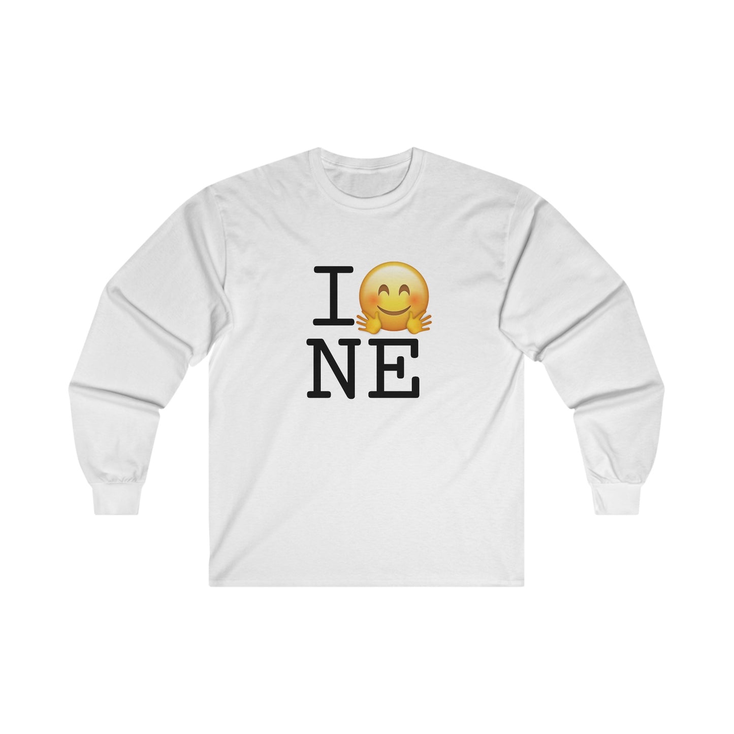 "I Hug Nebraska" Long Sleeve Shirt