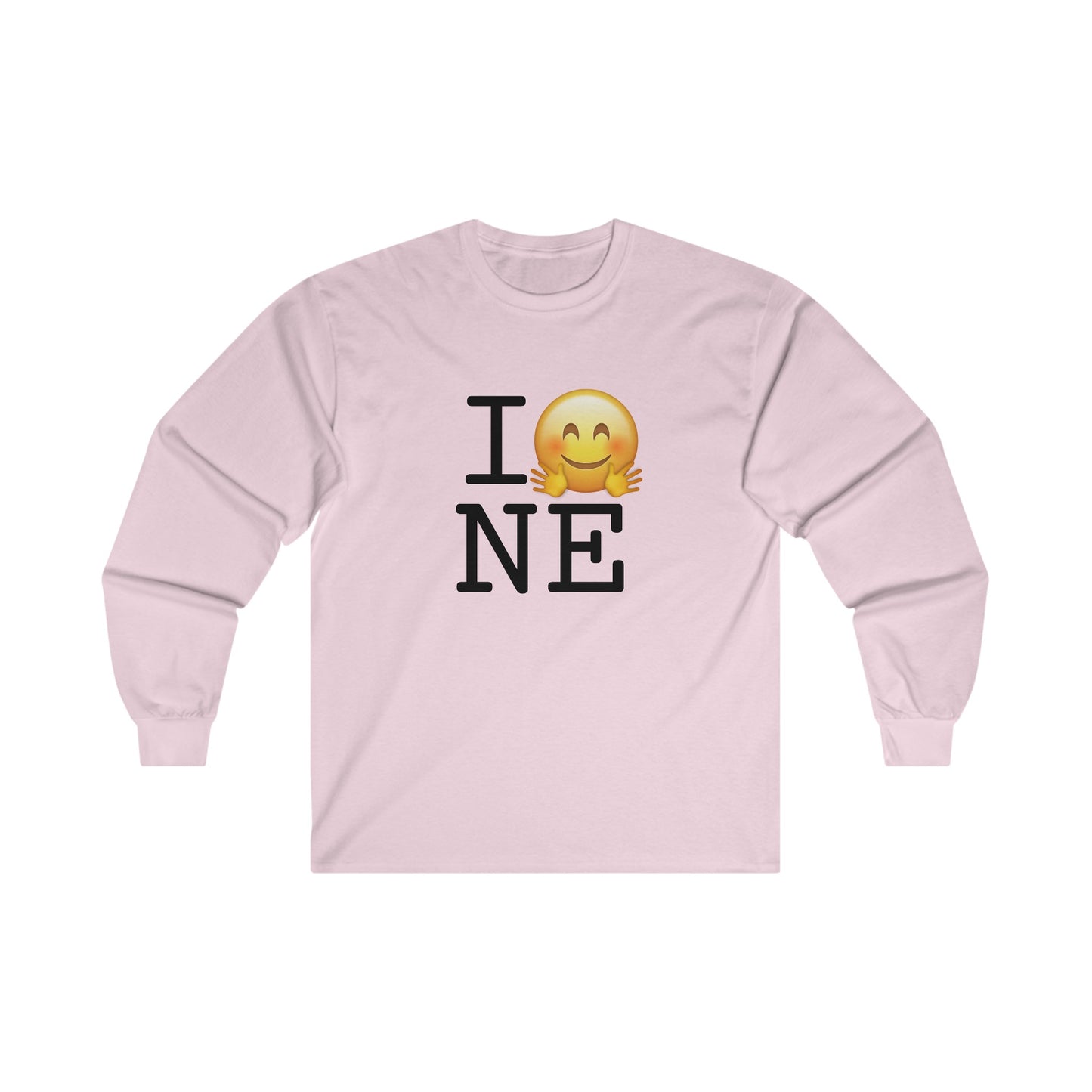 "I Hug Nebraska" Long Sleeve Shirt