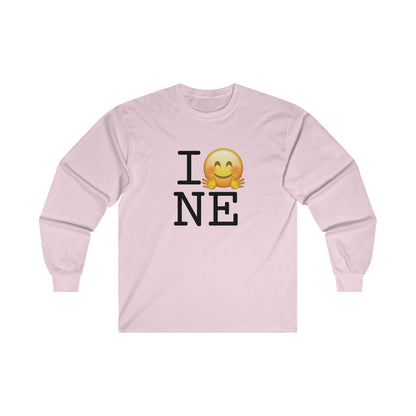 "I Hug Nebraska" Long Sleeve Shirt