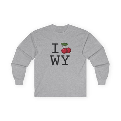 "I Cherry Wyoming" Long Sleeve Shirt