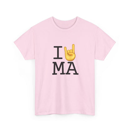 "I Rock On with Massachusetts" Tee