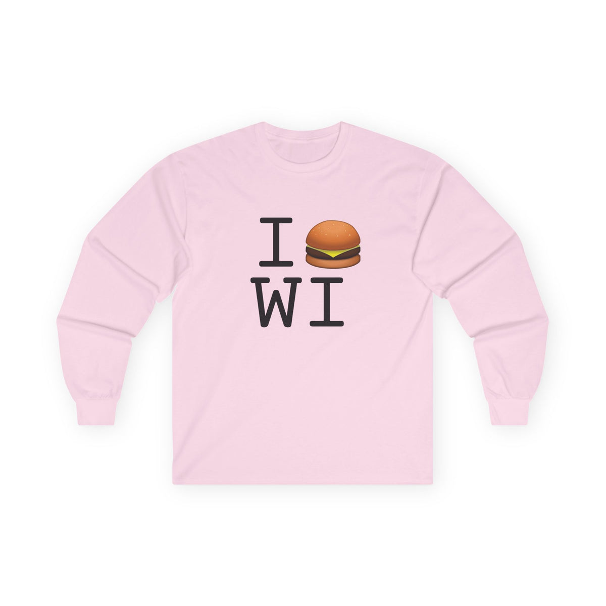 "I Cheeseburger Wisconsin" Long Sleeve Shirt