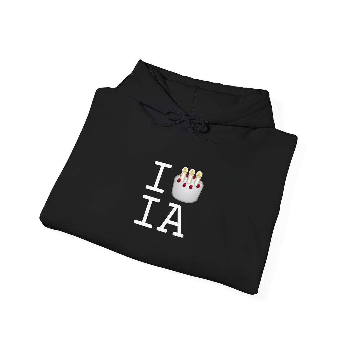 "I Birthday Cake Iowa" Hoodie