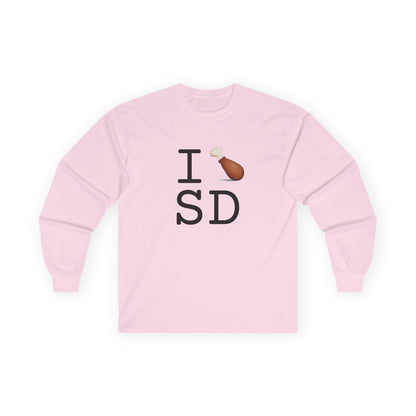 "I Chicken Drumstick South Dakota" Long Sleeve Shirt