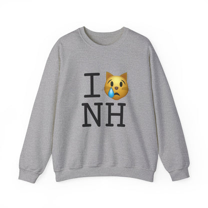 "I'm a Crying Cat about New Hampshire" Sweatshirt