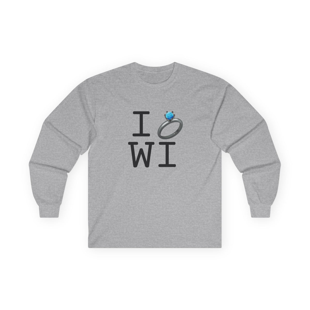 "I'm Married to (Diamond Ring) Wisconsin" Long Sleeve Shirt