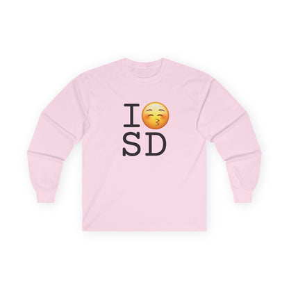 "I Kiss South Dakota" Long Sleeve Shirt