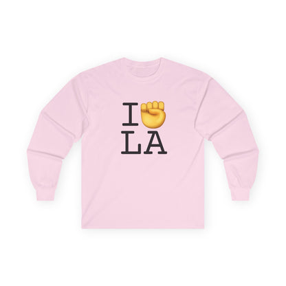 "I Raise my Fist with Louisiana" Long Sleeve Shirt