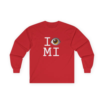"I See (Eye) Michigan" Long Sleeve Shirt