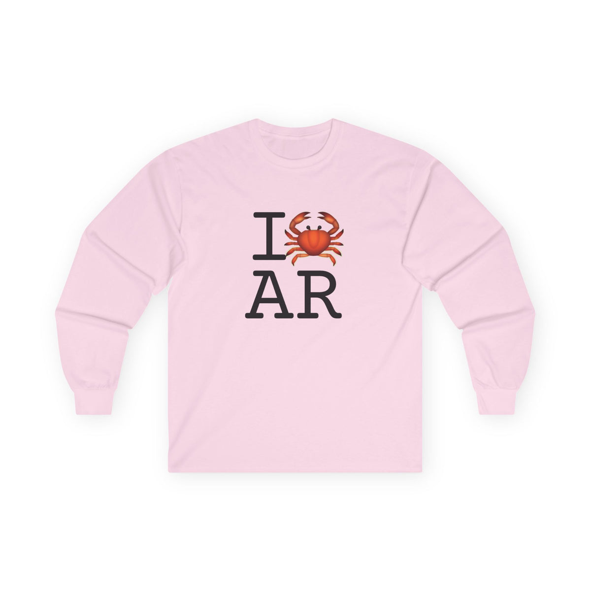 "I Crab Arkansas" Long Sleeve Shirt