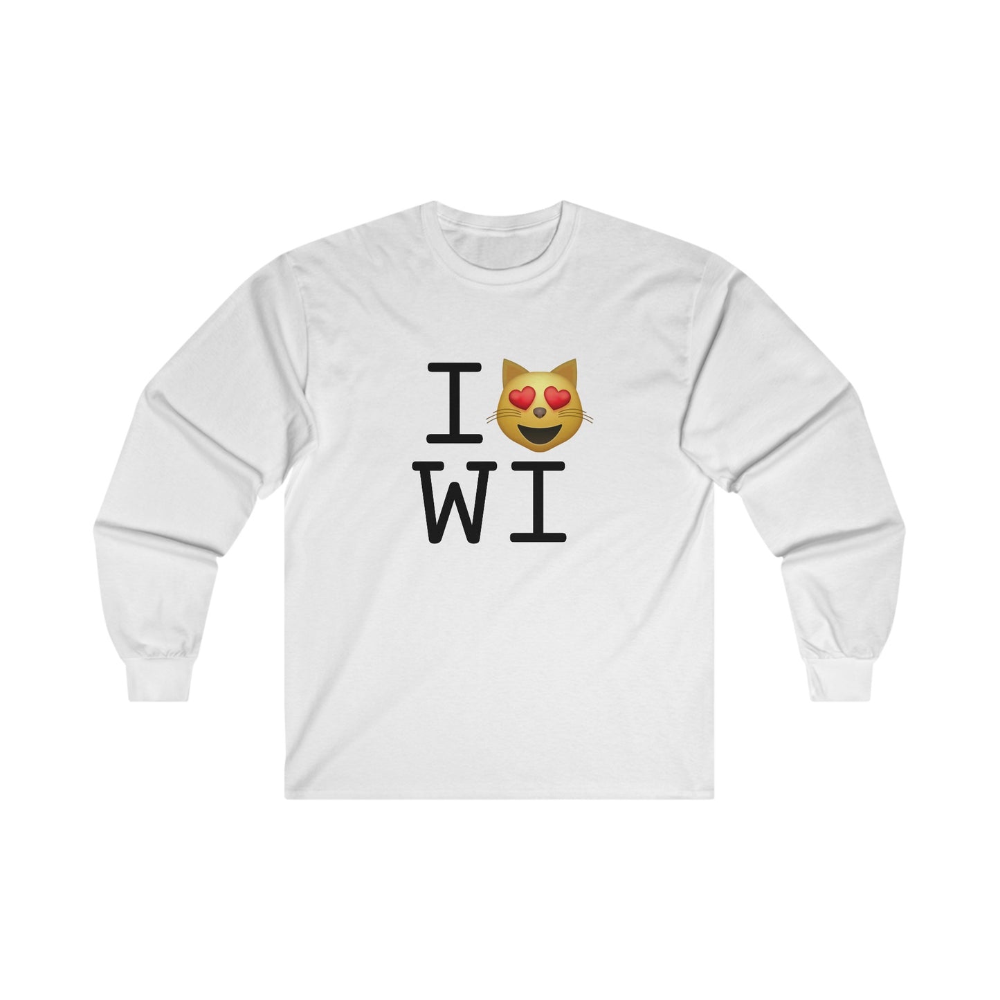 "I'm a Cat that Loves Wisconsin" Long Sleeve Shirt