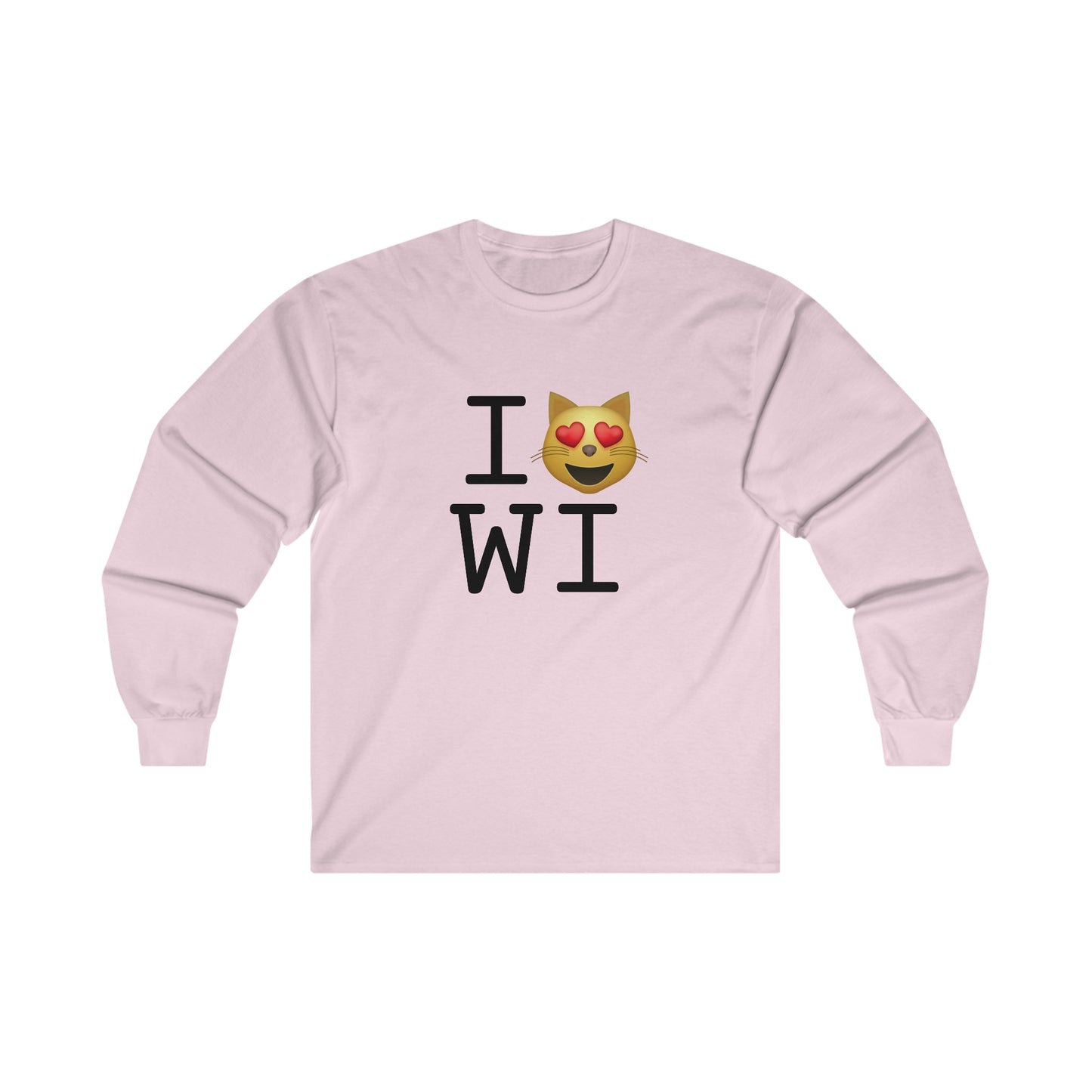 "I'm a Cat that Loves Wisconsin" Long Sleeve Shirt