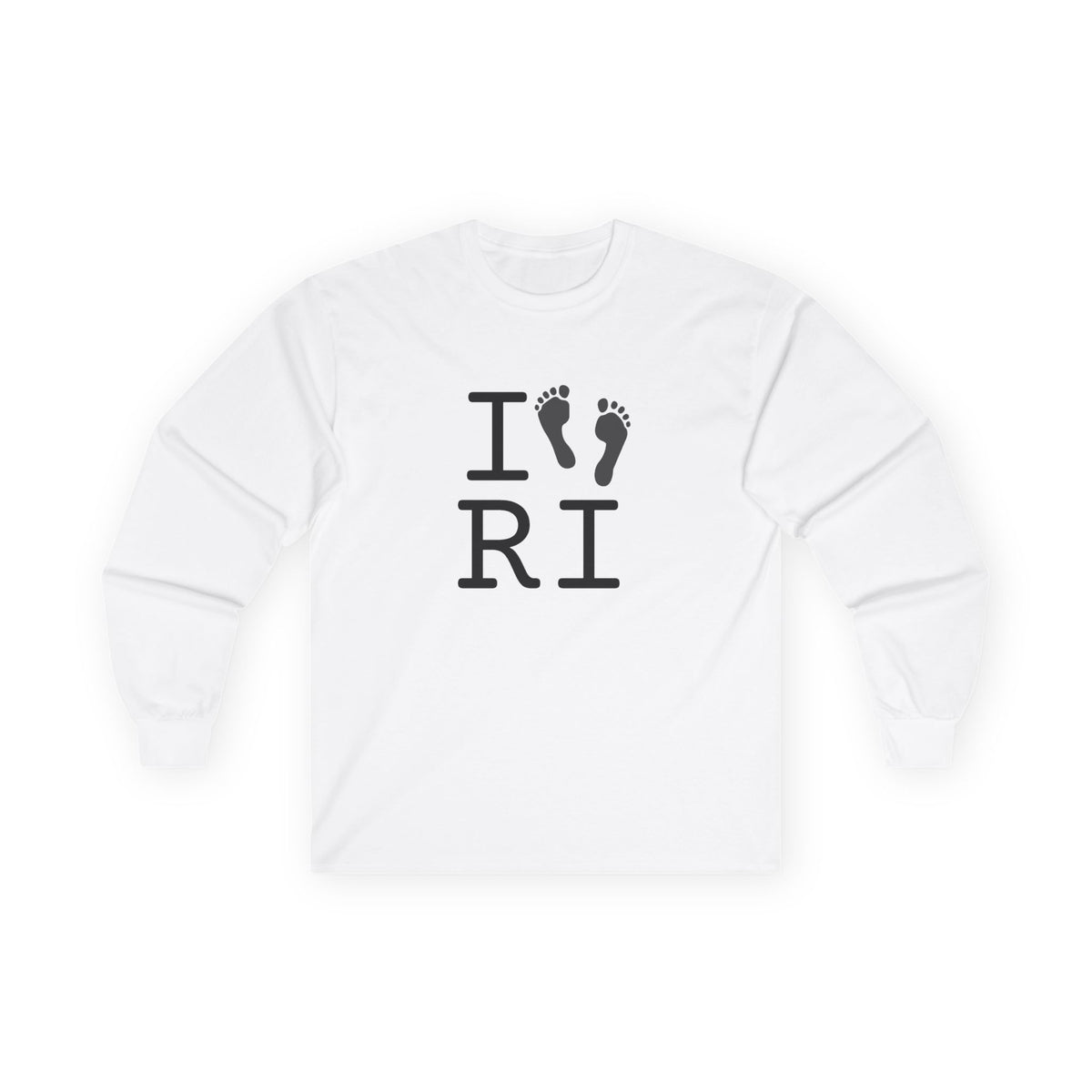 "I leave Footsteps in Rhode Island" Long Sleeve Shirt