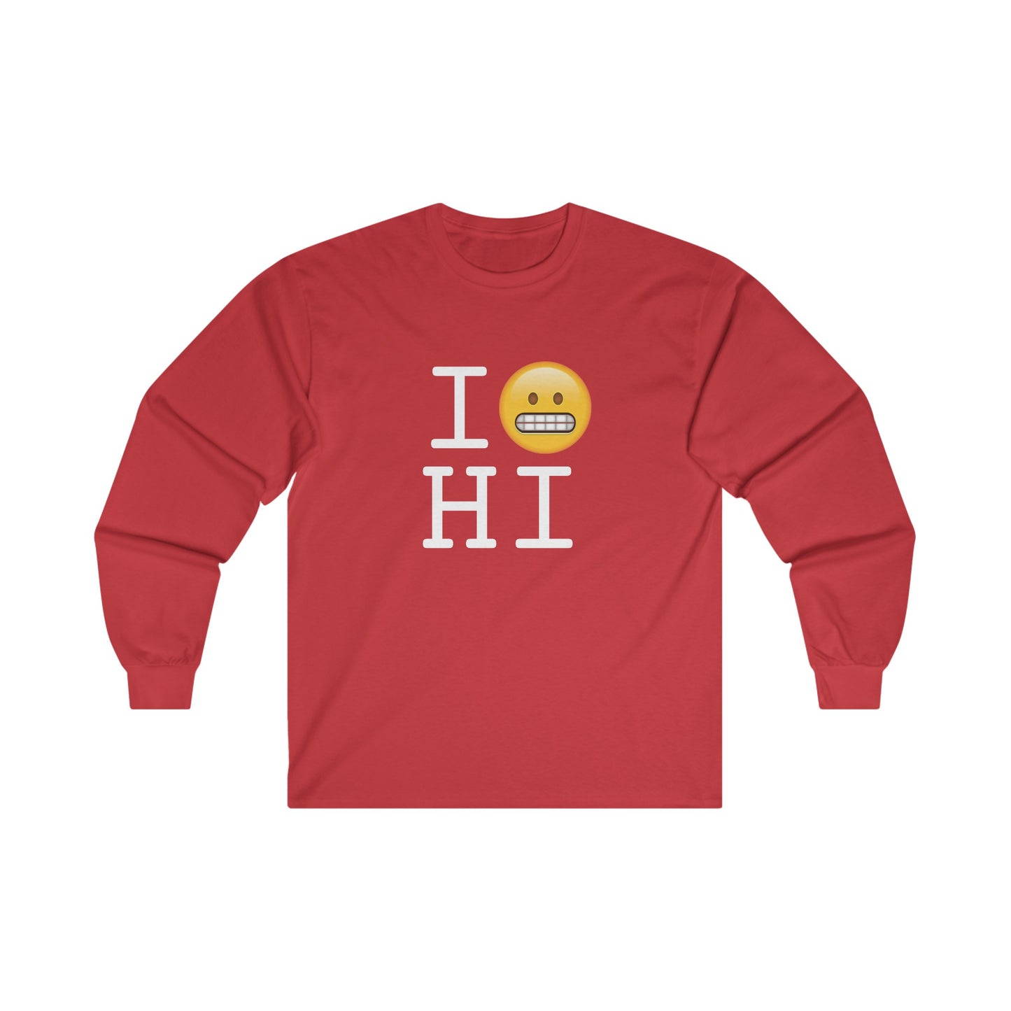 "I Grimace About Hawaii" Long Sleeve Shirt