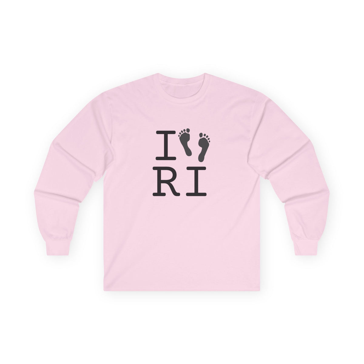 "I leave Footsteps in Rhode Island" Long Sleeve Shirt