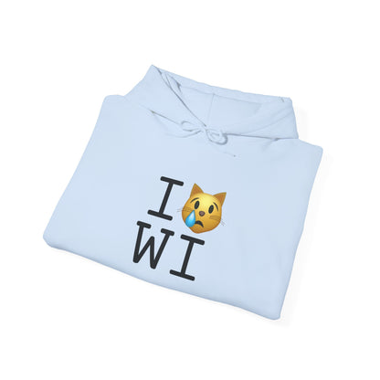 "I'm a Crying Cat about Wisconsin" Hoodie