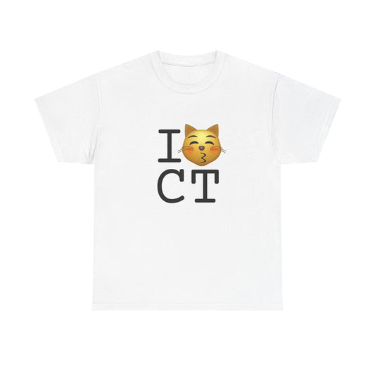 "I'm a Kissing Cat toward Connecticut" Tee