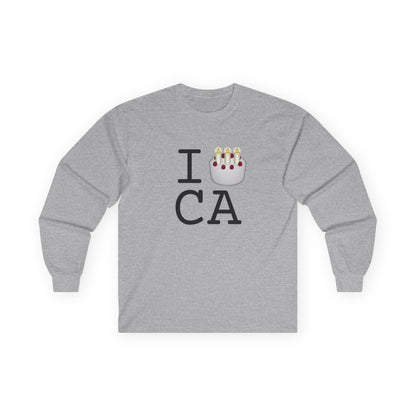 "I Birthday Cake California" Long Sleeve Shirt