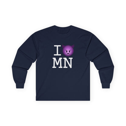 "I'm an Angry Devil about Minnesota" Long Sleeve Shirt