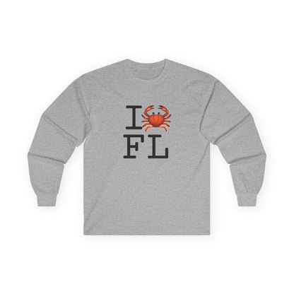 "I Crab Florida" Long Sleeve Shirt