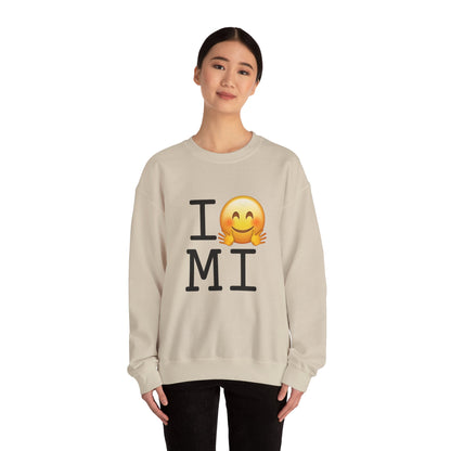 "I Hug Michigan" Sweatshirt