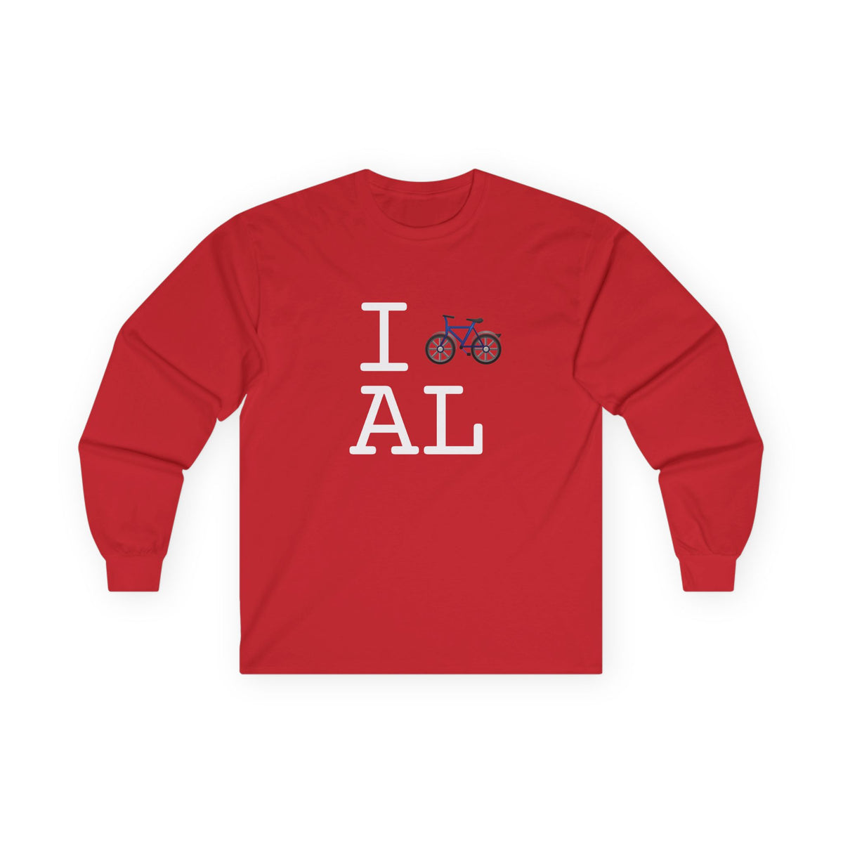 "I Bicycle Alabama" Long Sleeve Shirt