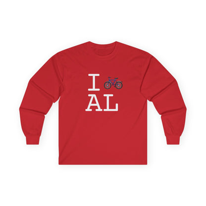 "I Bicycle Alabama" Long Sleeve Shirt