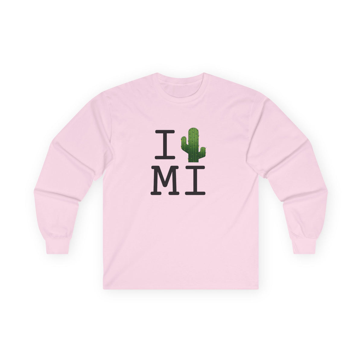 "I Cactus Michigan" Long Sleeve Shirt