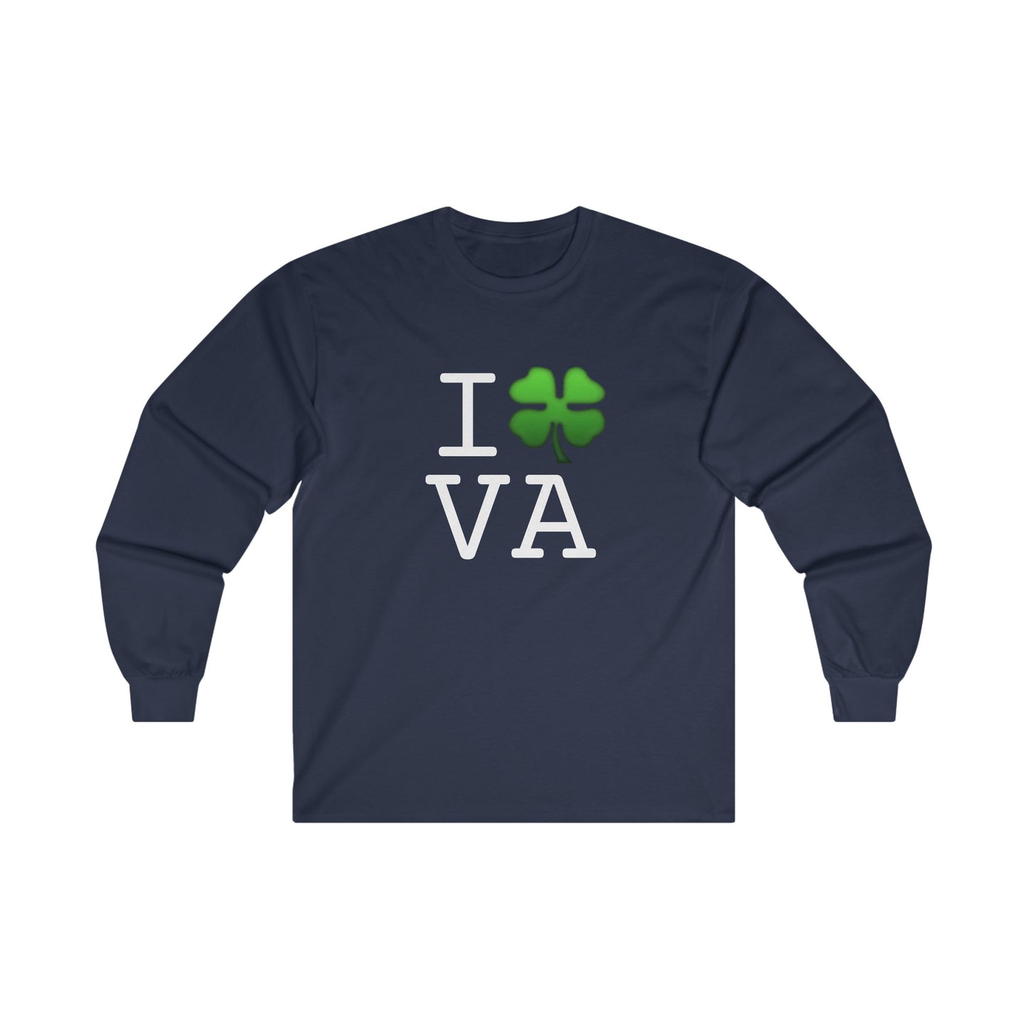 "I'm Lucky (Clover) in Virginia" Long Sleeve Shirt