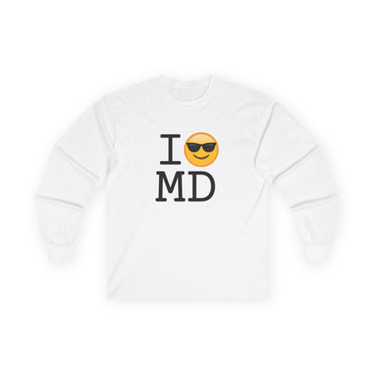 "I'm Cool with Maryland" Long Sleeve Shirt