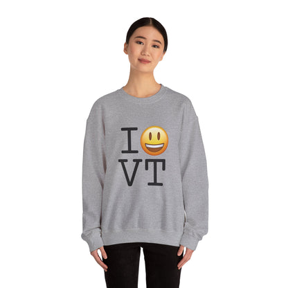 "I'm Happy about Vermont" Sweatshirt