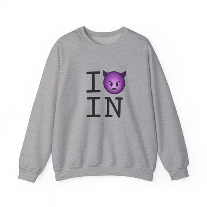 "I'm an Angry Devil about Indiana" Sweatshirt