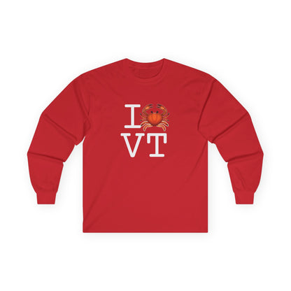 "I Crab Vermont" Long Sleeve Shirt