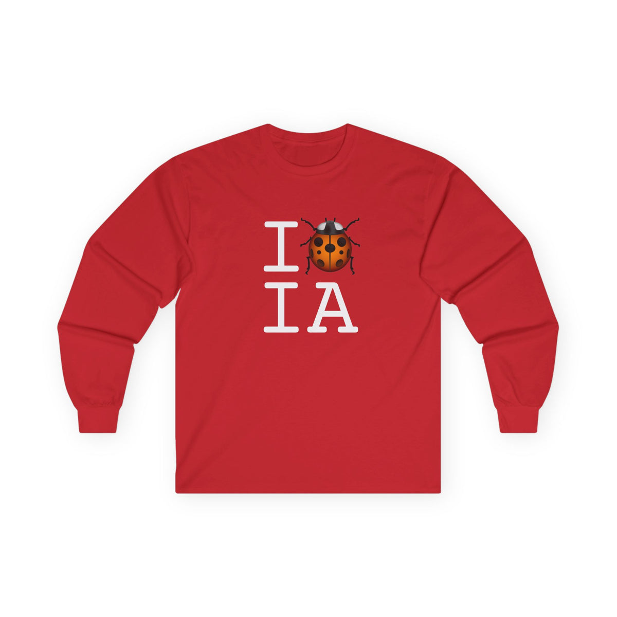 "I Ladybug Iowa" Long Sleeve Shirt