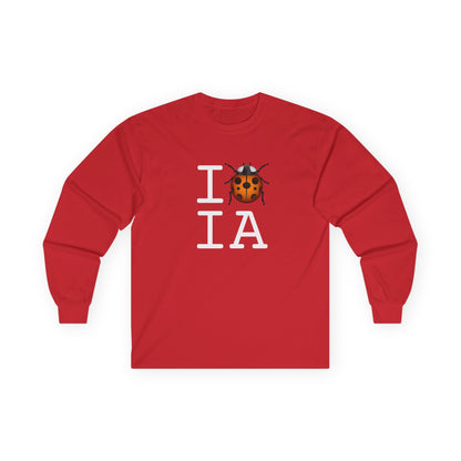 "I Ladybug Iowa" Long Sleeve Shirt