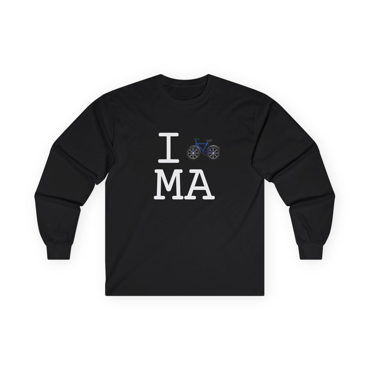 "I Bicycle Massachusetts" Long Sleeve Shirt