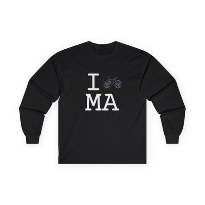 "I Bicycle Massachusetts" Long Sleeve Shirt